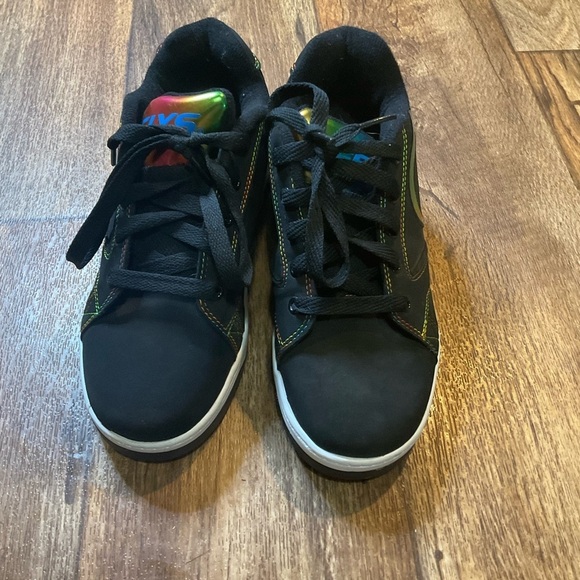 Heelys Propel Unisex Youth 6 Black Rainbow Foil‎ Skate Roller - Picture 2 of 11